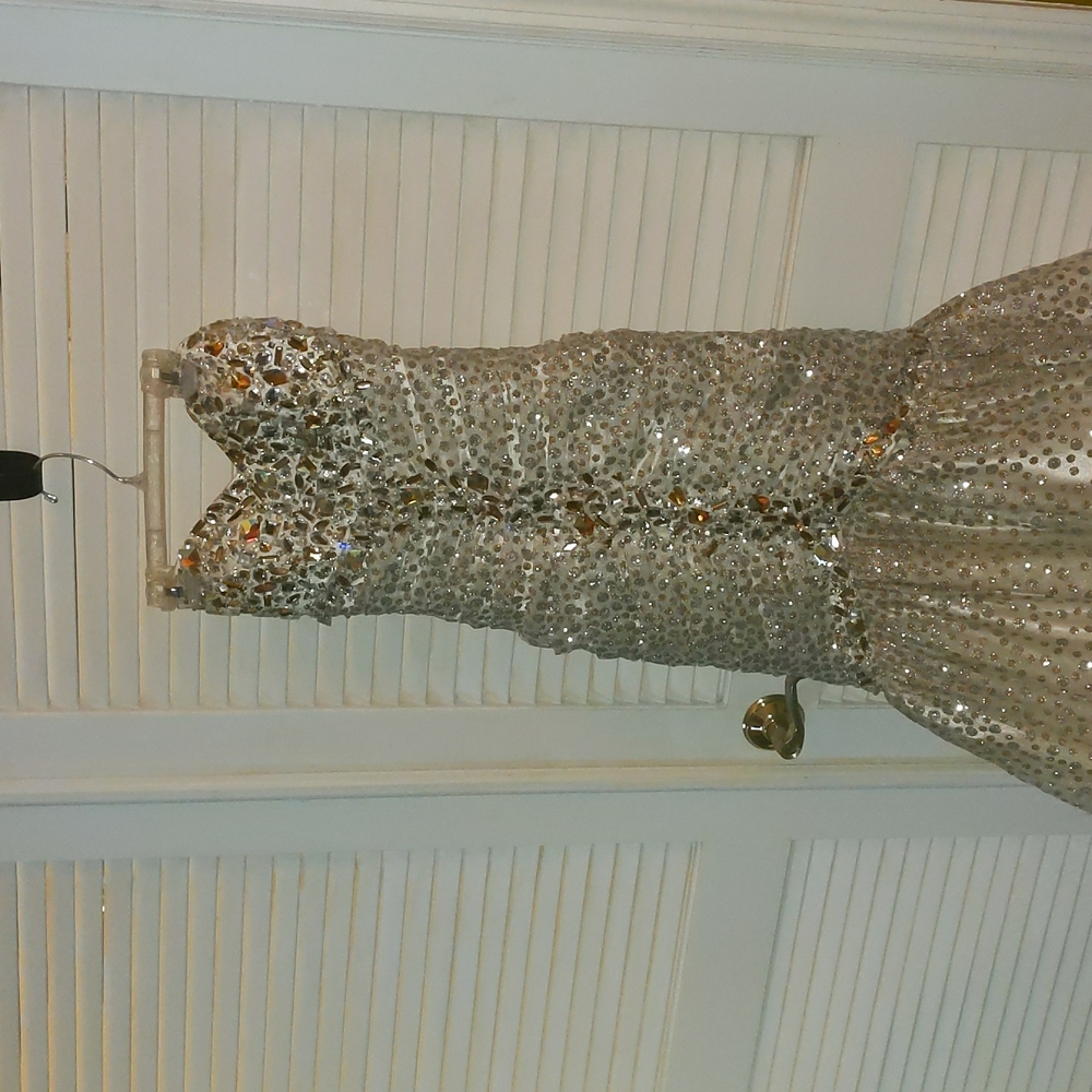 White prom dress